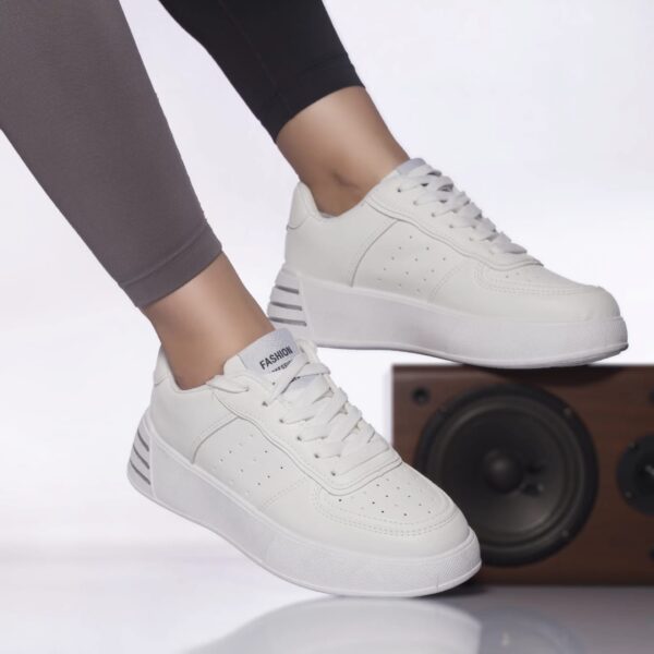 PANTOFI SPORT Hadira PIELE ECOLOGICA ALB