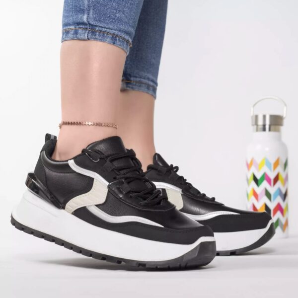 PANTOFI SPORT MURPHY NEGRU PIELE ECOLOGICA