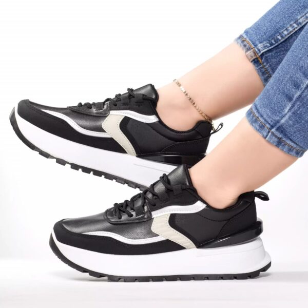 PANTOFI SPORT MURPHY NEGRU PIELE ECOLOGICA