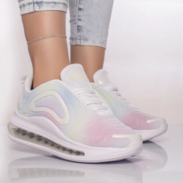 PANTOFI SPORT Nasuy TEXTIL ALB-VERDE-GALBEN