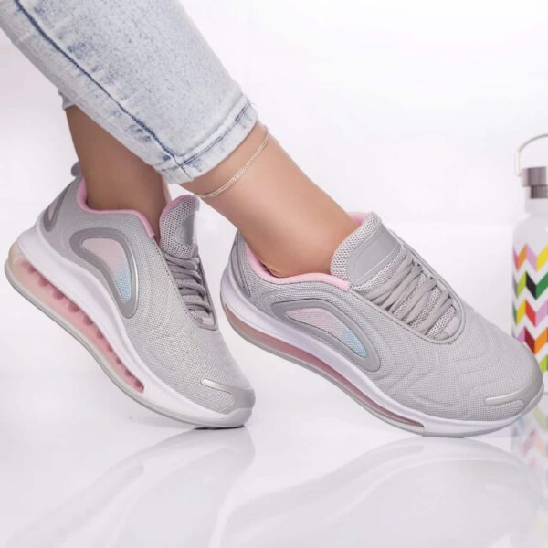 PANTOFI SPORT Orosza TEXTIL GRI-DESCHIS-ROZ