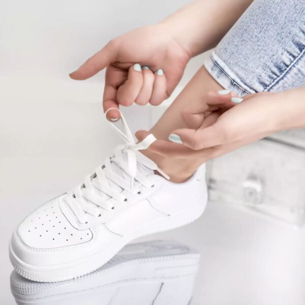 PANTOFI SPORT RIHANNA ALB PIELE ECOLOGICA