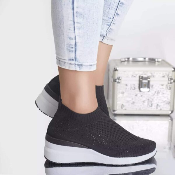 PANTOFI SPORT SADIE NEGRU TEXTIL