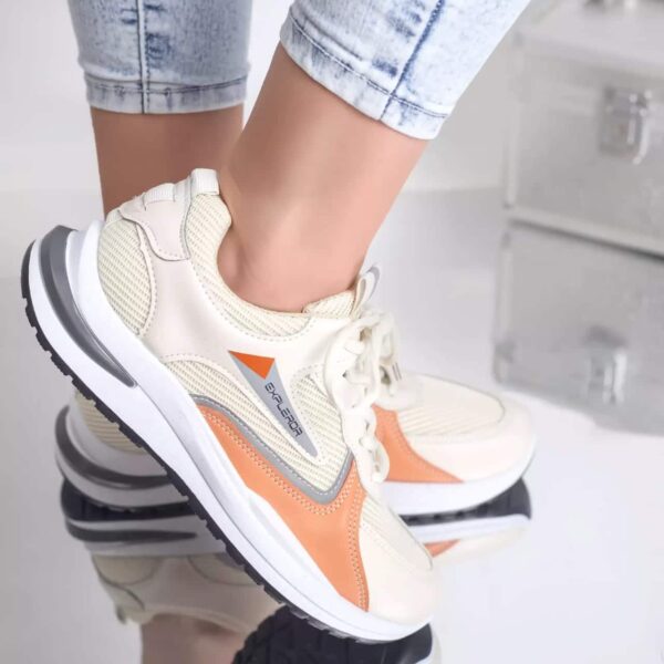 PANTOFI SPORT SASHA PORTOCALIU TEXTIL