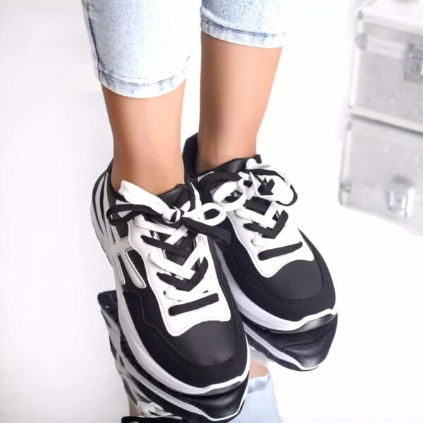 PANTOFI SPORT THILDA NEGRU PIELE ECOLOGICA