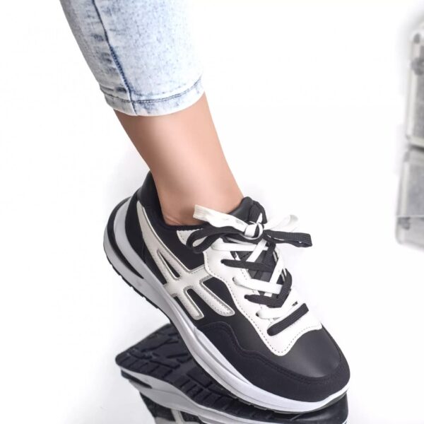 PANTOFI SPORT THILDA NEGRU PIELE ECOLOGICA