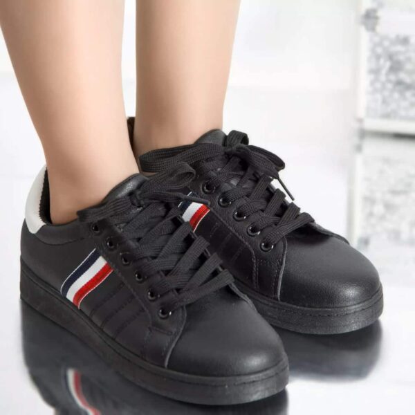 PANTOFI SPORT VICKYE NEGRU PIELE ECOLOGICA