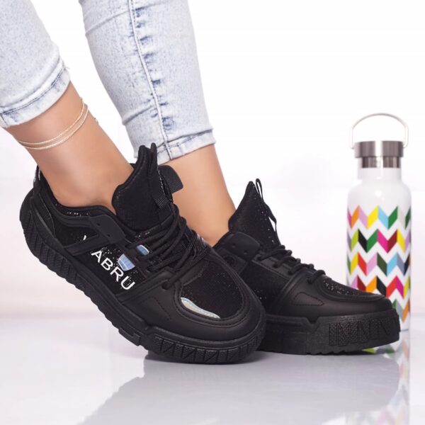 PANTOFI SPORT Zeina PIELE ECOLOGICA NEGRU