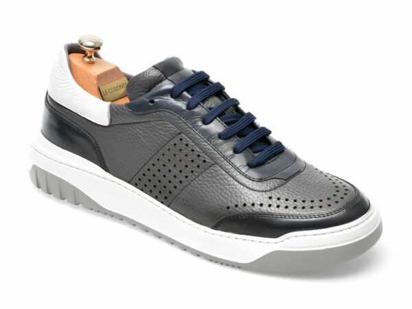 Pantofi LE COLONEL gri, 66501, din piele naturala