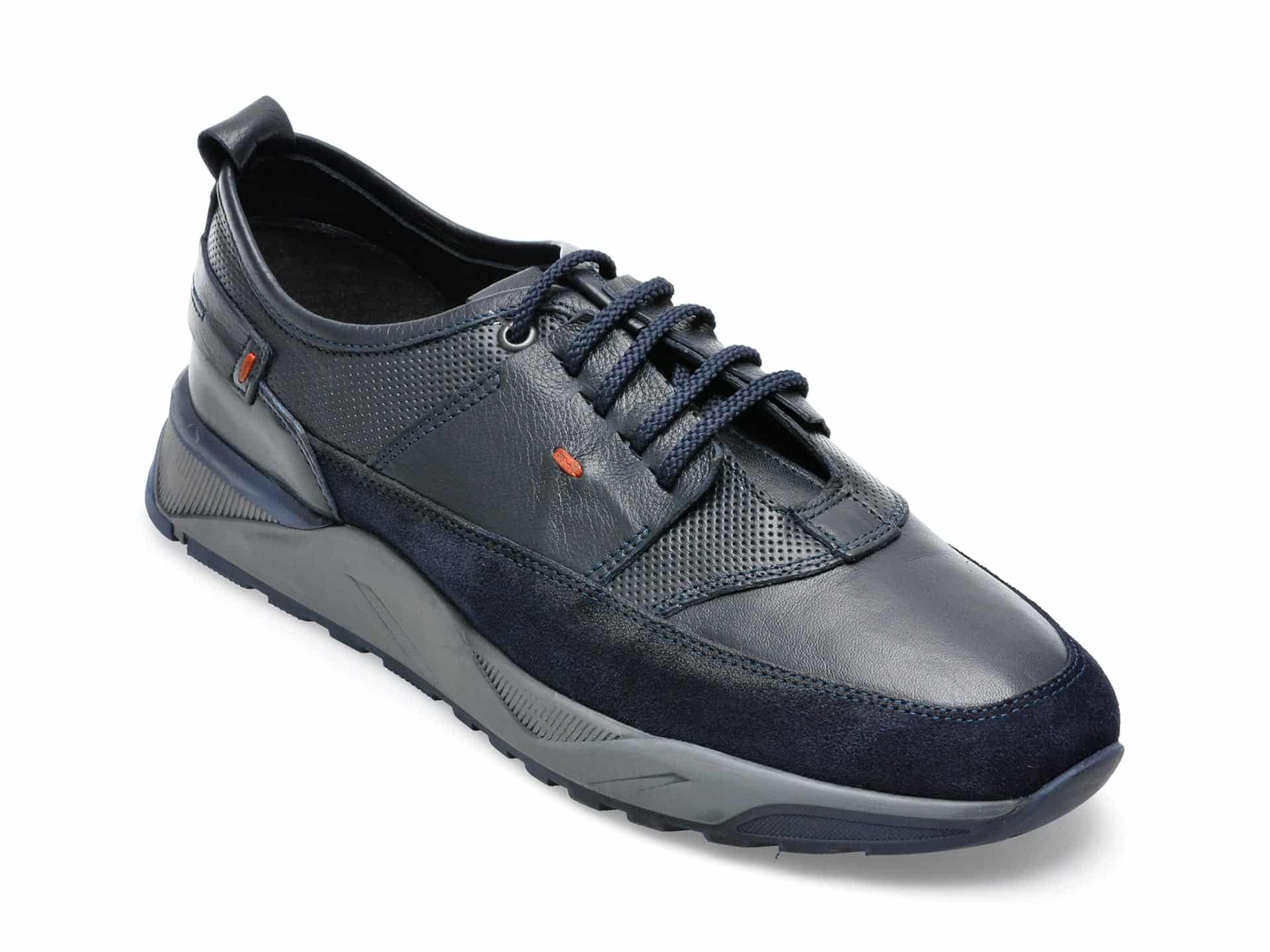 Pantofi OTTER bleumarin, MISE121, din piele naturala