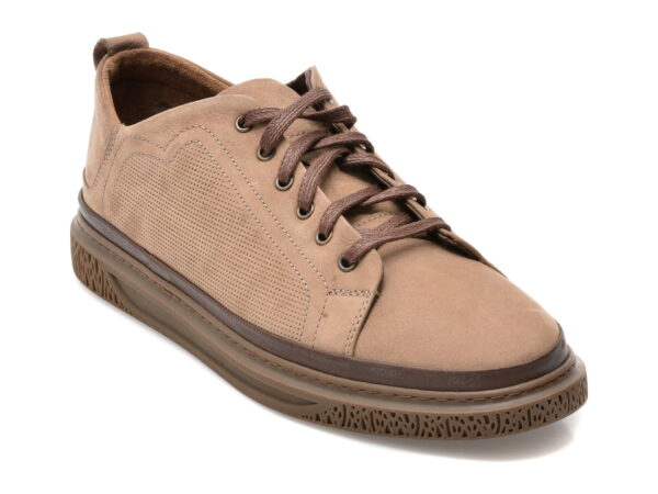 Pantofi OTTER gri, 33682, din nabuc