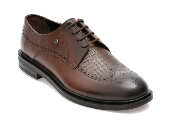 Pantofi OTTER maro, 26010, din piele naturala