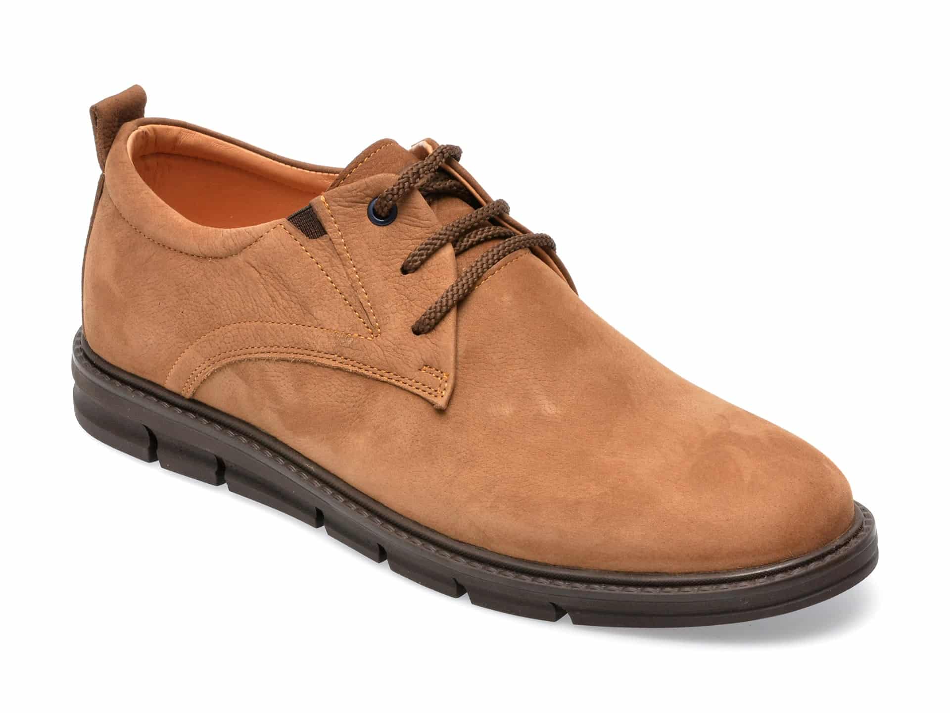 Pantofi OTTER maro, TTR1, din nabuc