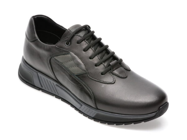 Pantofi OTTER negri, 4426, din piele naturala