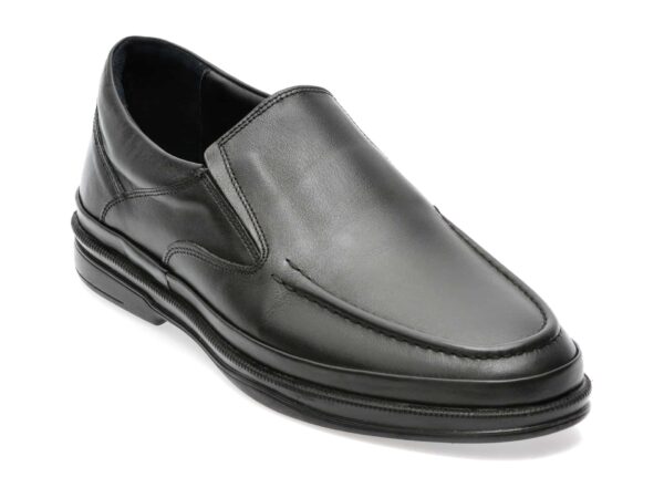 Pantofi OTTER negri, 66126, din piele naturala