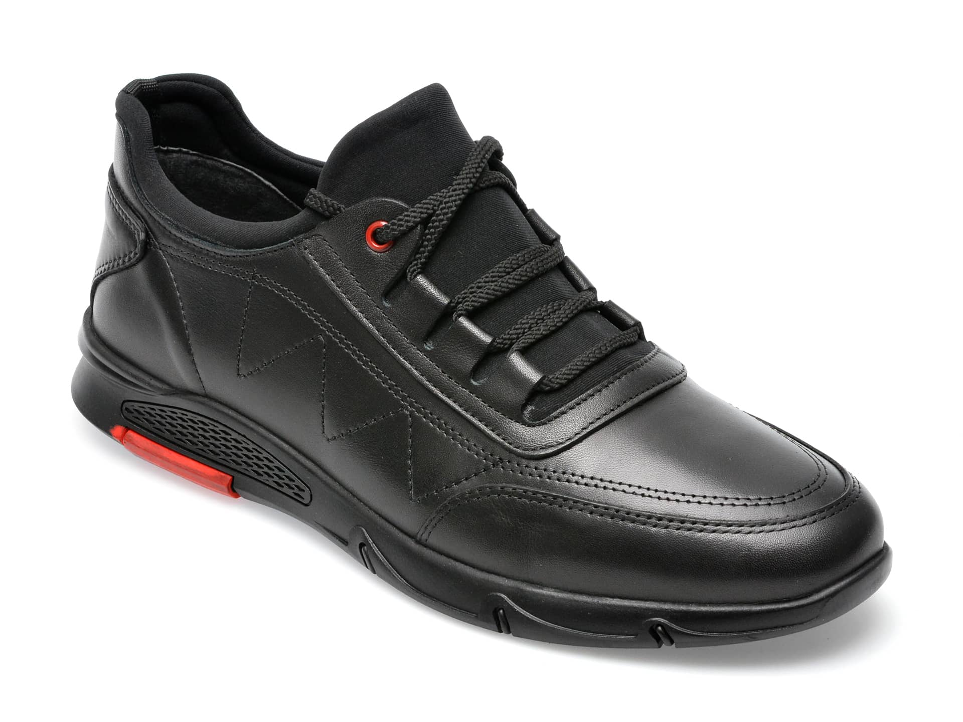 Pantofi OTTER negri, CASPER3, din piele naturala