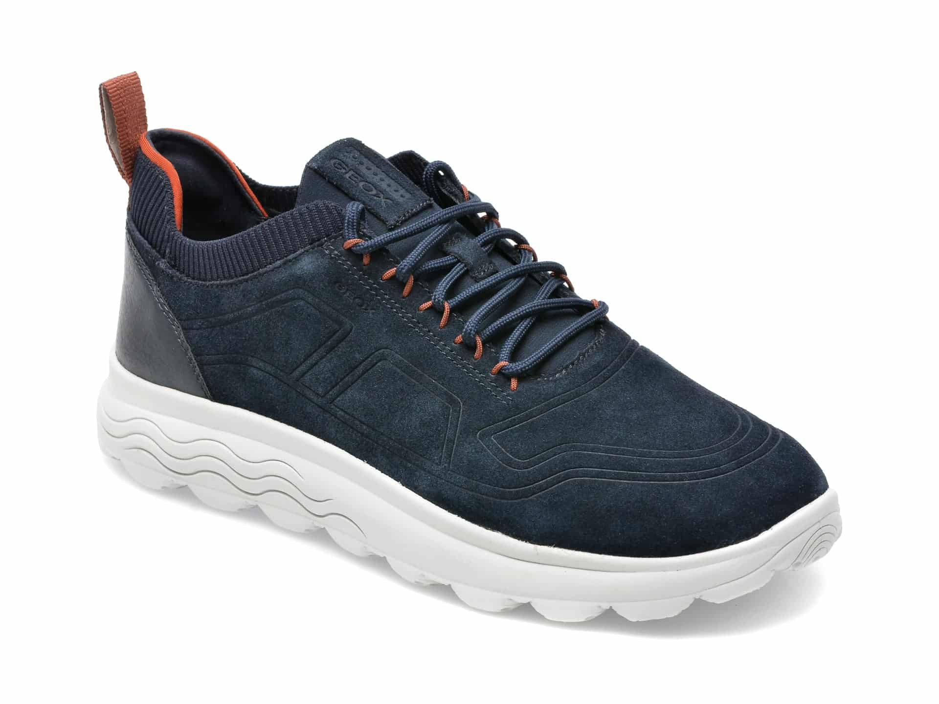 Pantofi sport GEOX bleumarin, U26BYD, din piele intoarsa