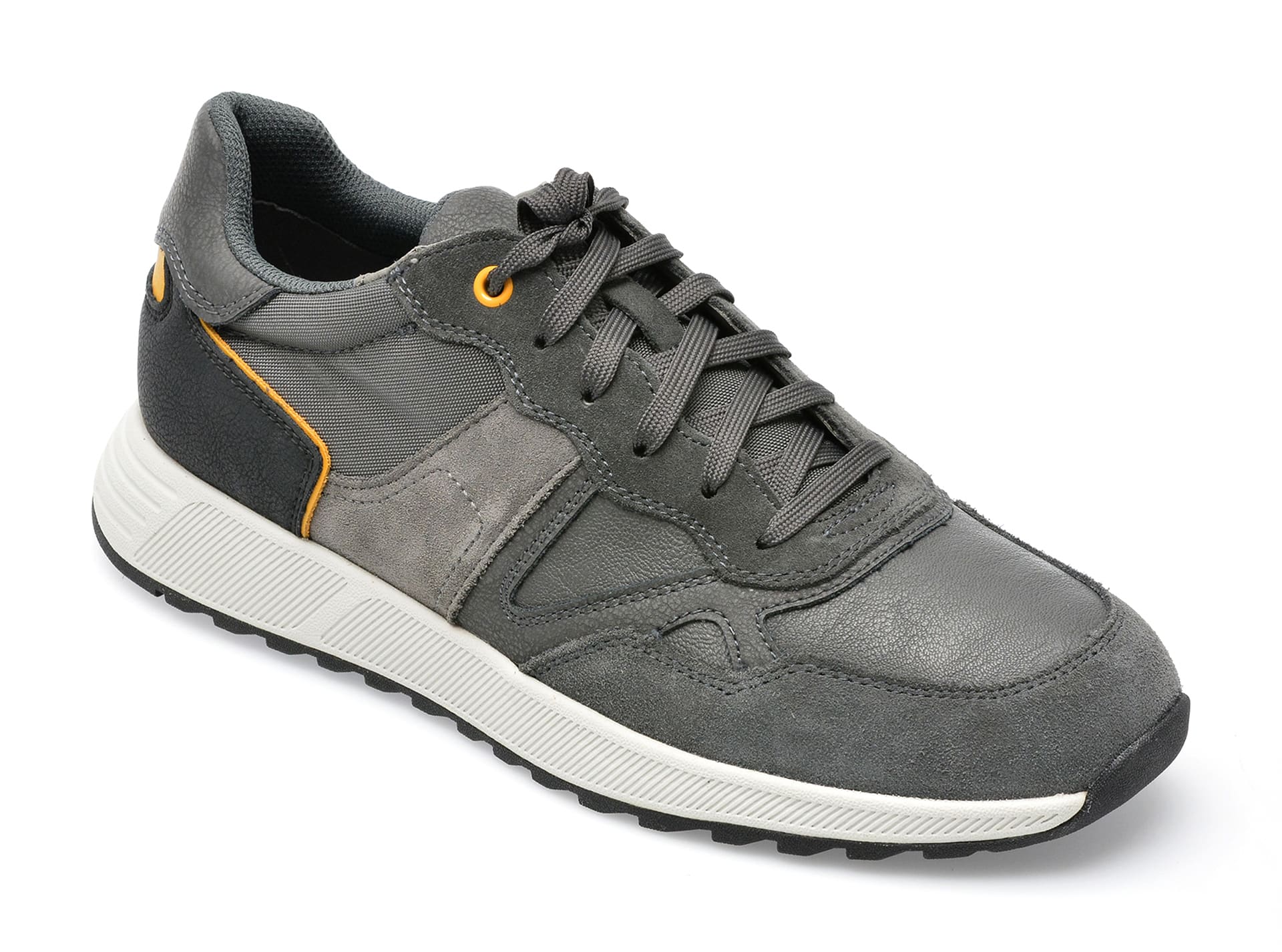 Pantofi sport GEOX gri, U26F1A, din piele naturala