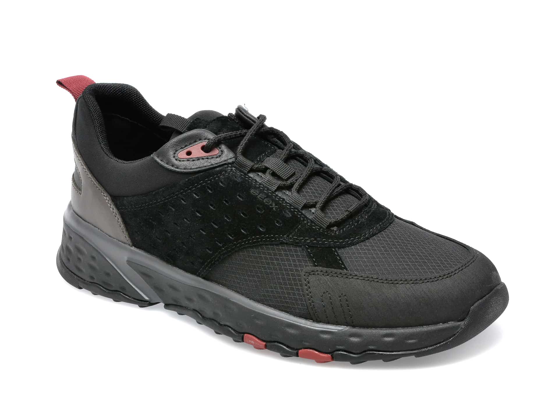 Pantofi sport GEOX negri, U25ECA, din material textil