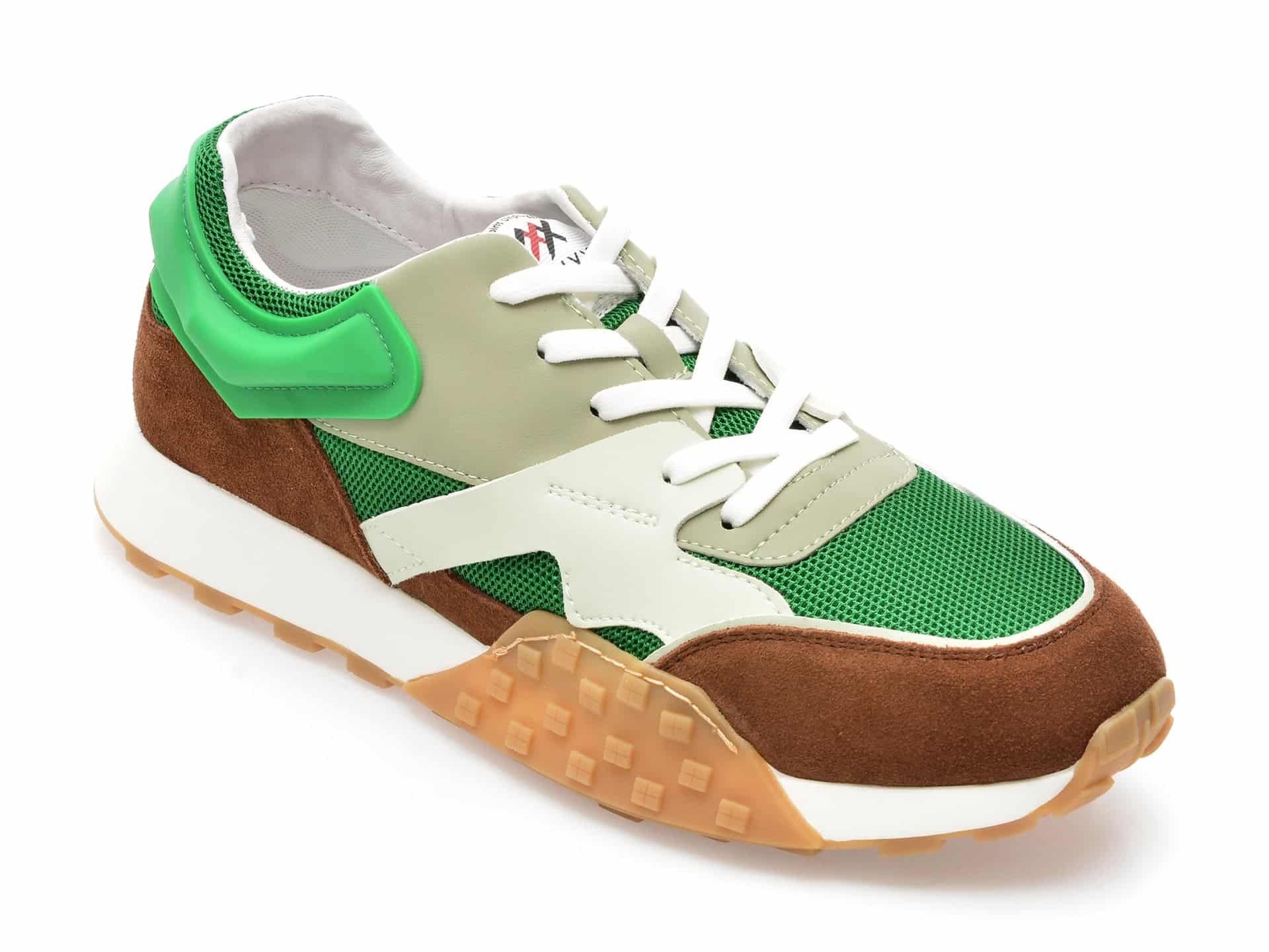 Pantofi sport GRYXX maro, 20968, din material textil si piele naturala