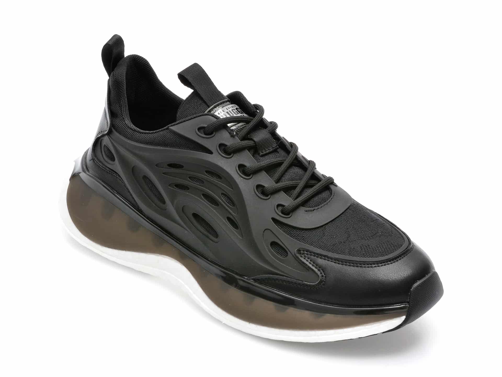 Pantofi sport GRYXX negri, 20965, din material textil si piele naturala