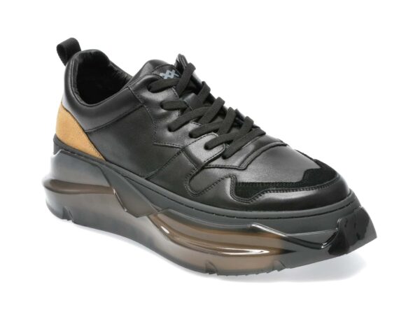 Pantofi sport GRYXX negri, LN119, din piele naturala