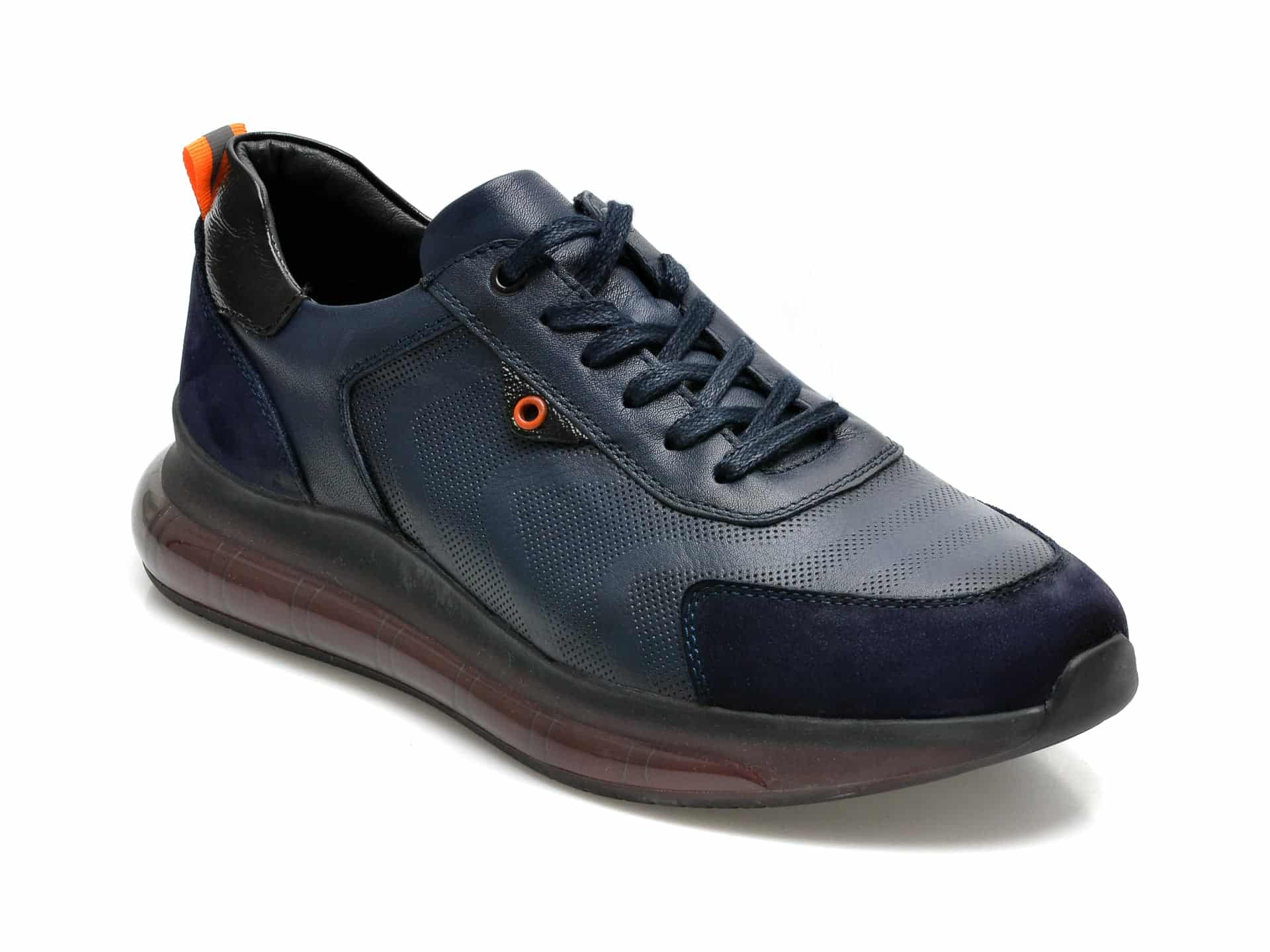 Pantofi sport OTTER bleumarin, 13701, din piele naturala