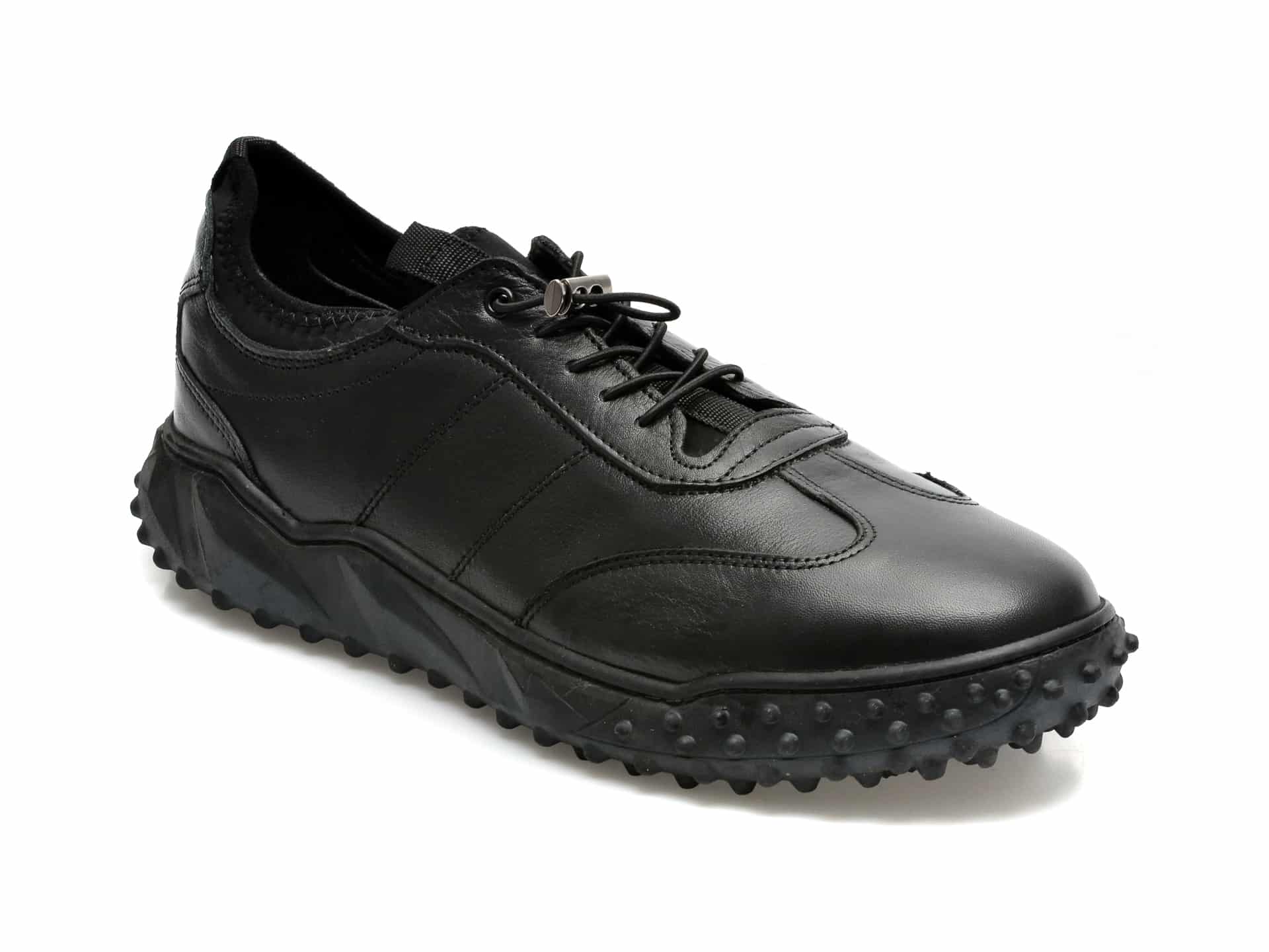 Pantofi sport OTTER negri, M66499, din piele naturala