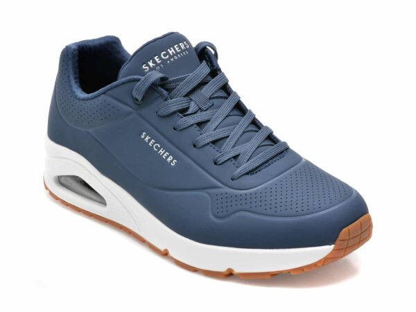 Pantofi sport SKECHERS bleumarin, UNO, din piele ecologica