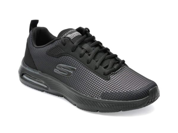 Pantofi sport SKECHERS gri, DYNA-AIR, din material textil si piele ecologica