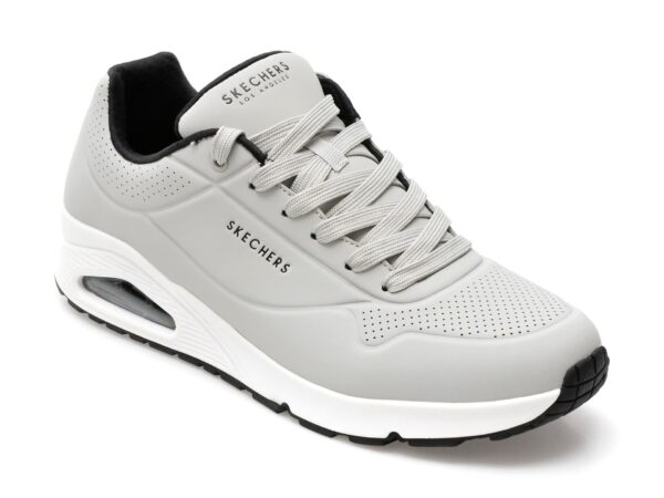 Pantofi sport SKECHERS gri, UNO, din piele ecologica