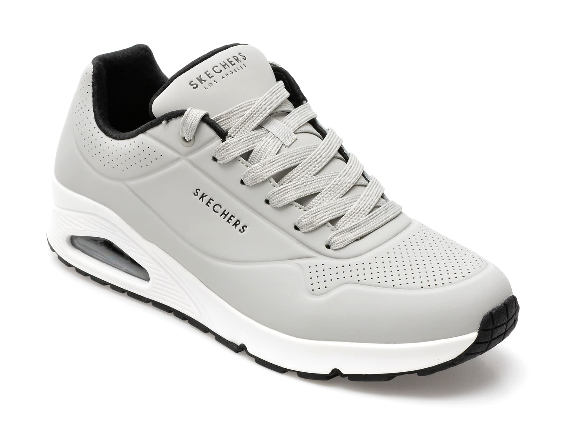 Pantofi sport SKECHERS gri, UNO, din piele ecologica