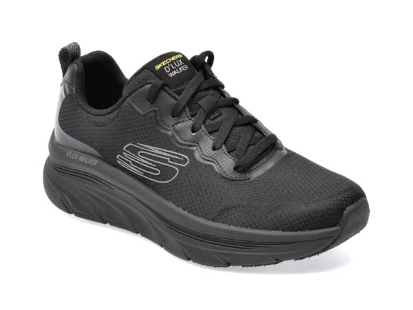 Pantofi sport SKECHERS negri, D LUX WALKER , din material textil