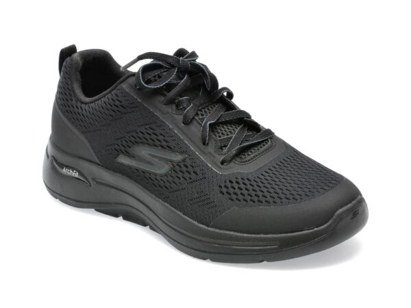 Pantofi sport SKECHERS negri, GO WALK ARCH FIT9, din material textil