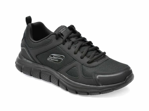 Pantofi sport SKECHERS negri, TRACK, din material textil