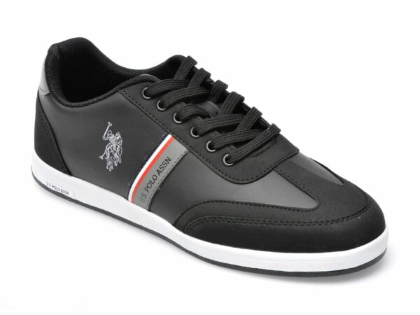 Pantofi sport US POLO ASSN negri, KARWT2P, din piele ecologica