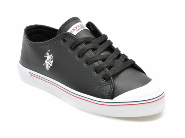 Pantofi sport US POLO ASSN negri, PENWT2P, din piele ecologica