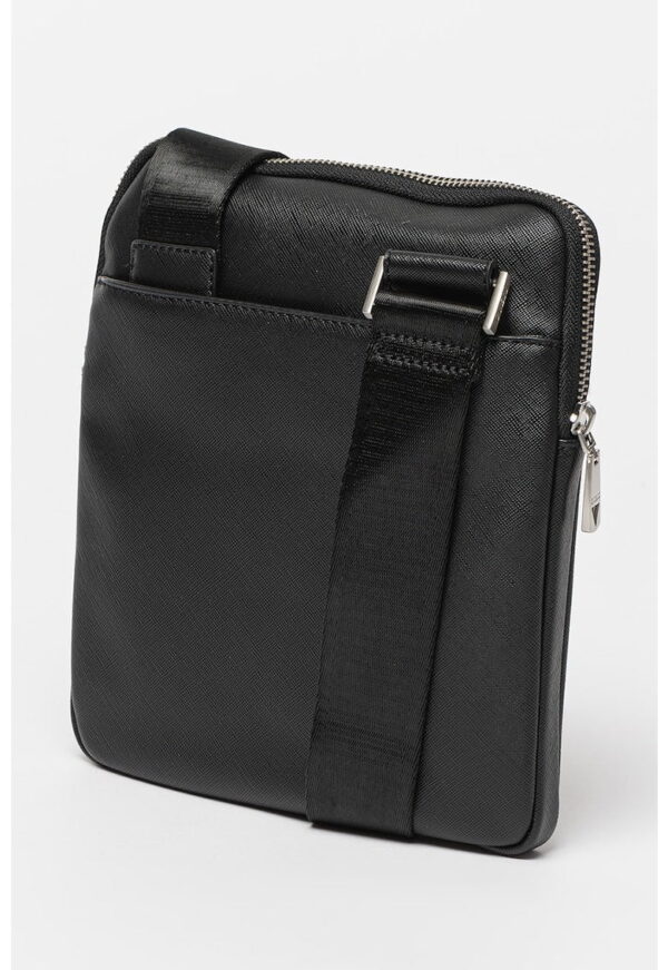 Geanta crossbody de piele ecologica cu logo Certosa