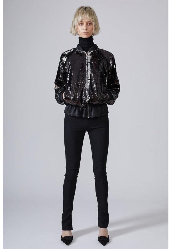 Pantaloni skinny cu talie inalta