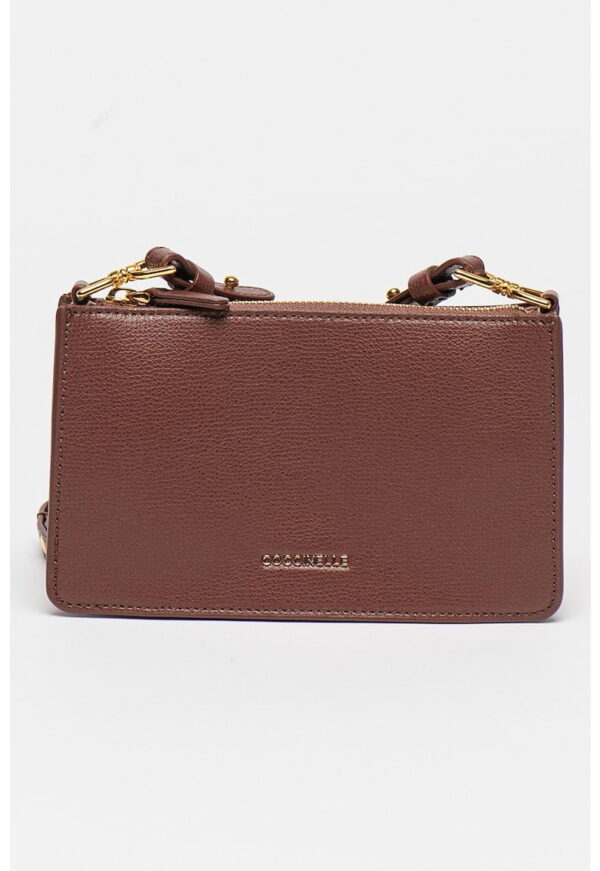 Geanta crossbody de piele cu logo Arya