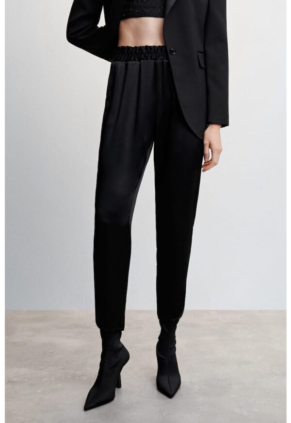 Pantaloni de satin cu talie elastica Bright