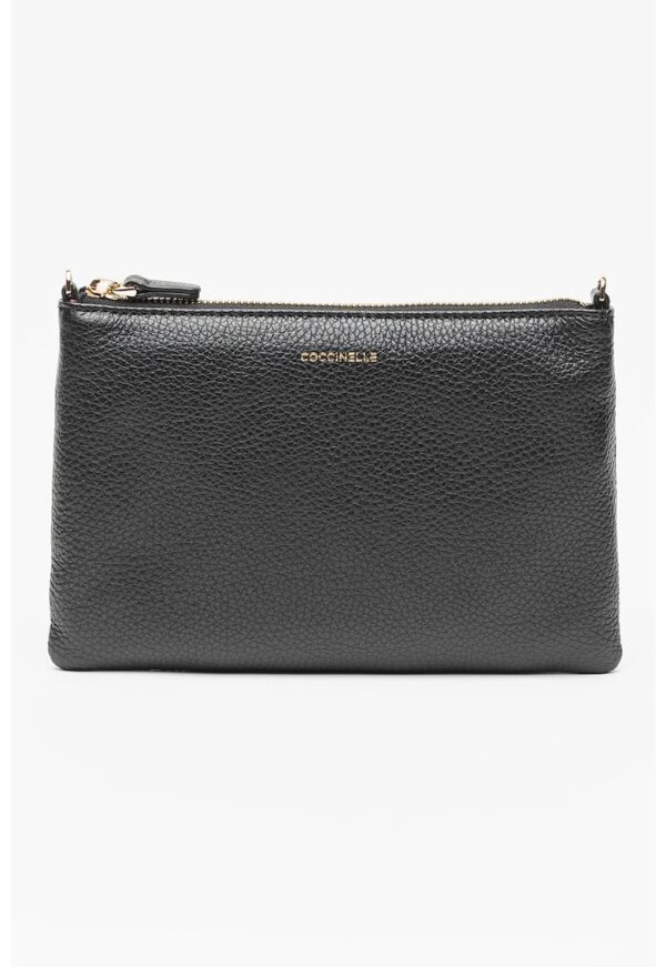 Geanta crossbody convertibila de piele cu aspect granulat Best