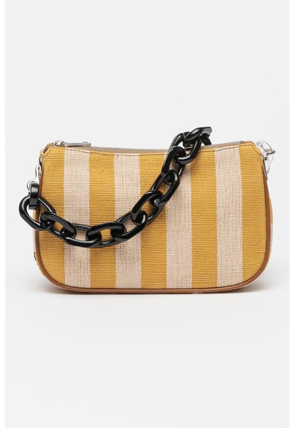 Geanta cu bareta de umar si model in dungi Moon