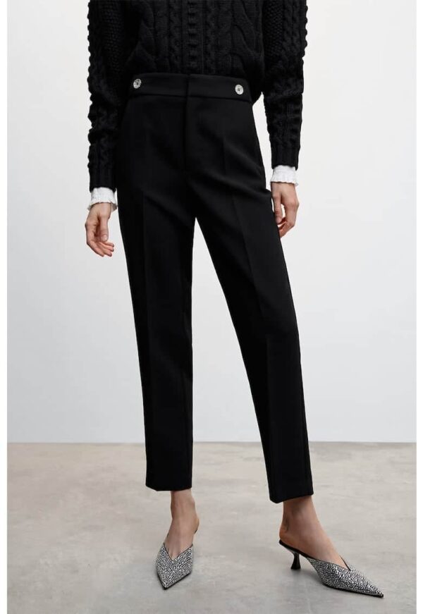 Pantaloni drepti cu buzunare lateral Daura