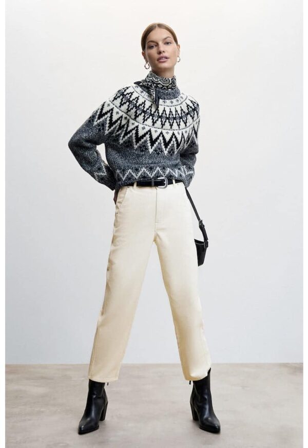 Pantaloni crop din reiat Pana