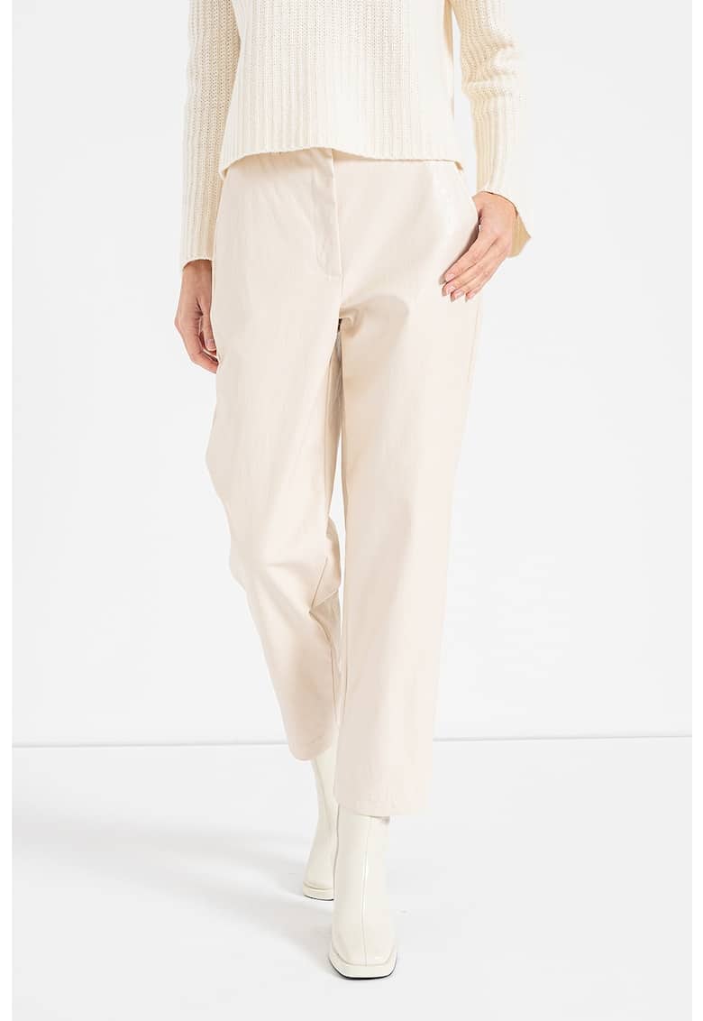 Pantaloni chino cu talie inalta Drina