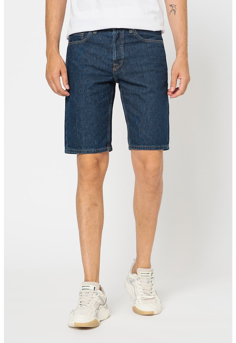 Blugi scurti cu model cu 5 buzunare Savi