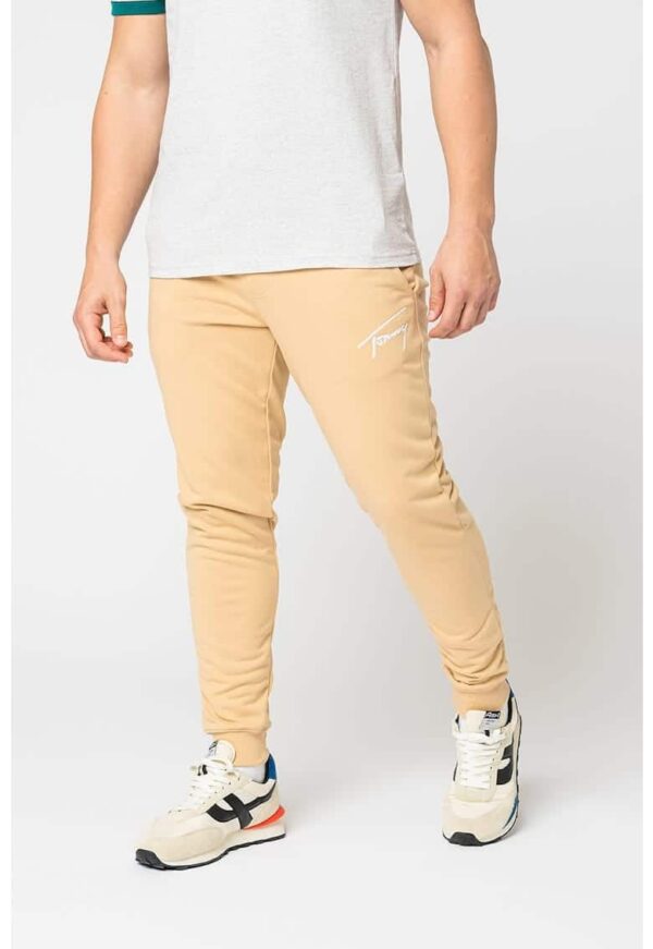 Pantaloni jogger cu cordon in talie Signature