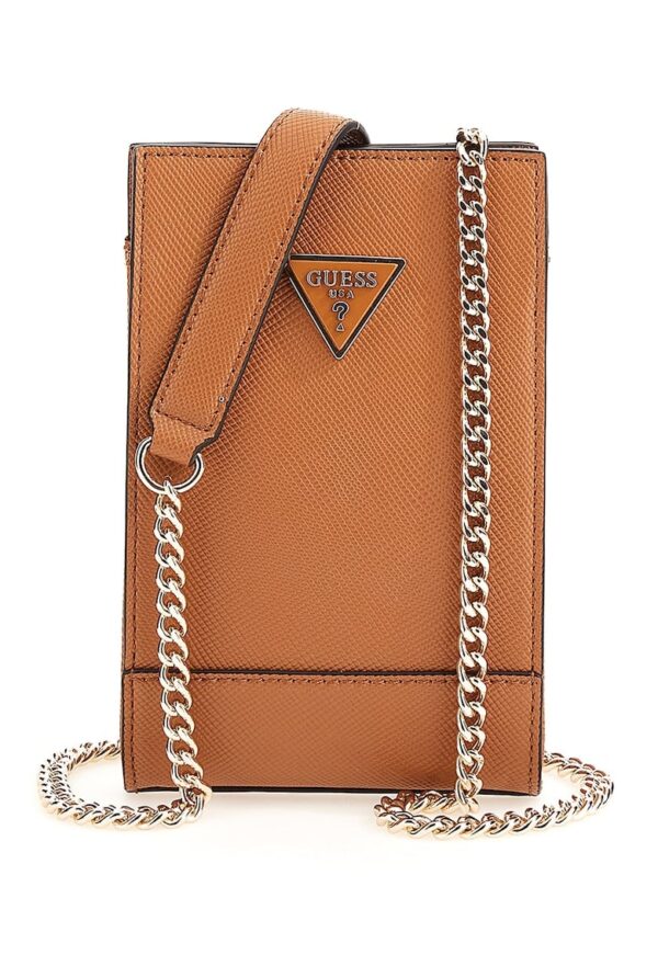 Geanta crossbody mica de piele saffiano sintetica Noelle
