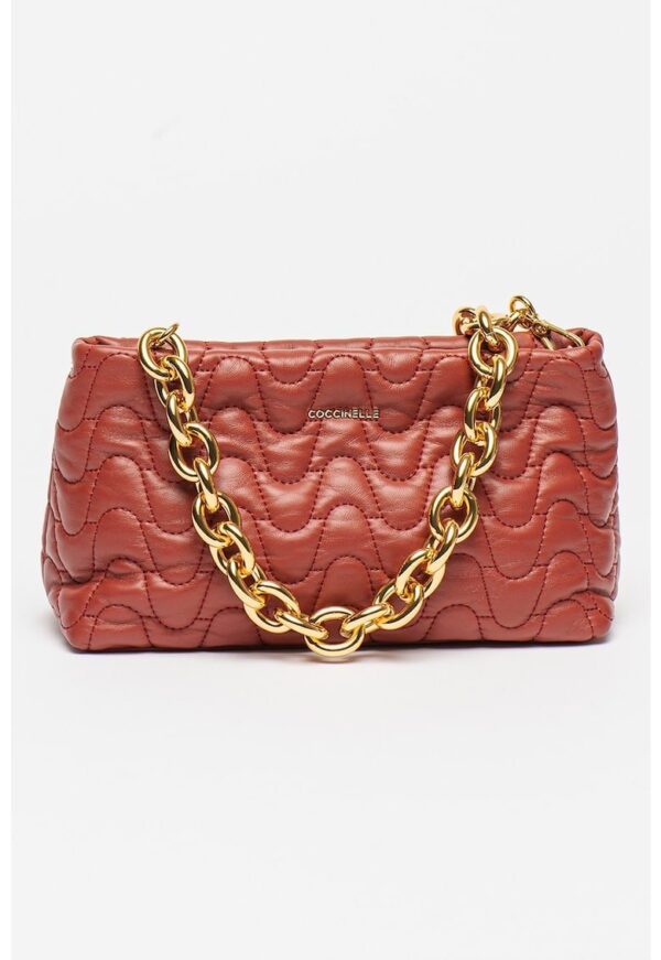 Geanta crossbody matlasata de piele Ophelie